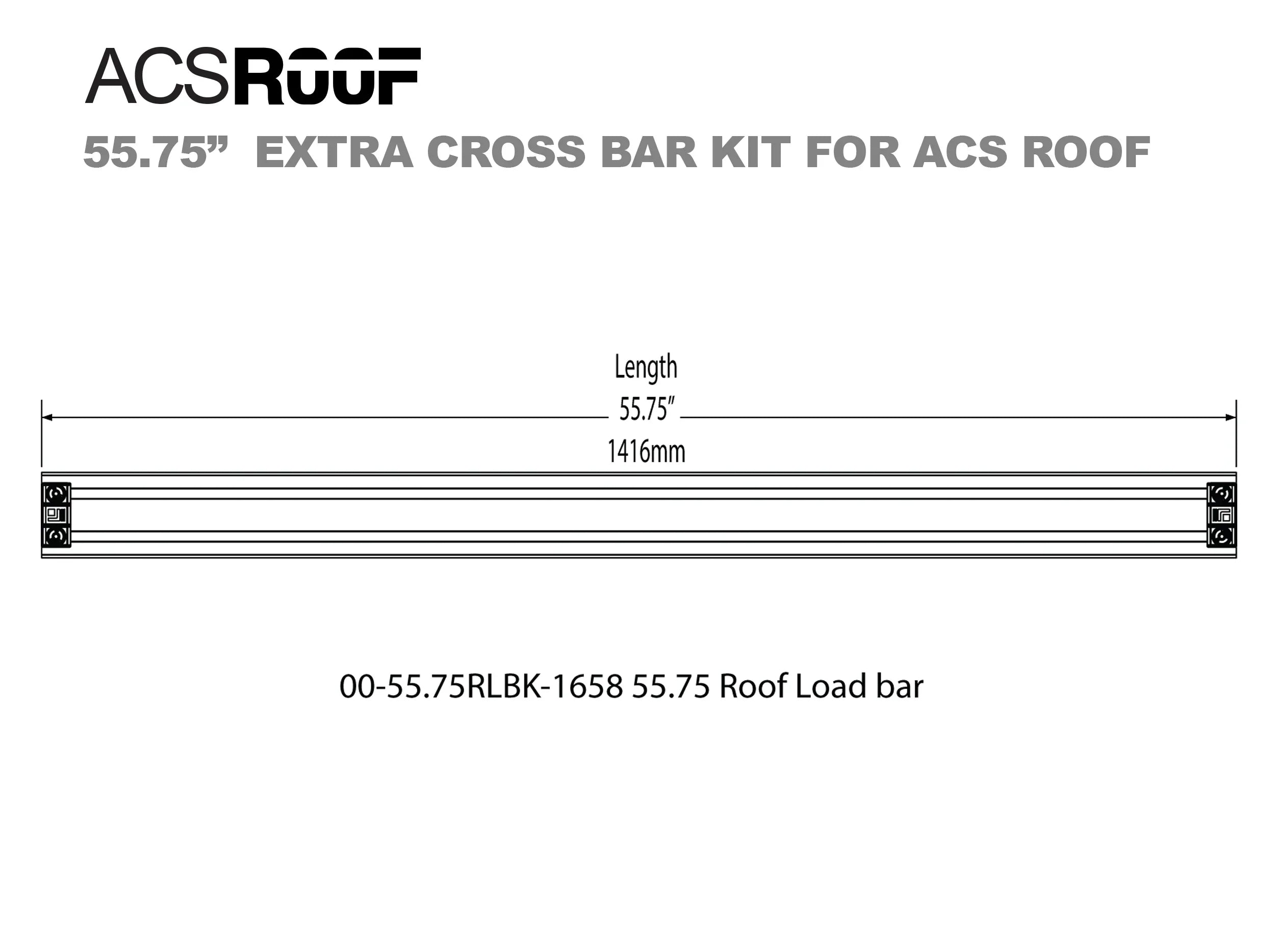 Leitner Designs ACS ROOF Extra Load Bar Kit Rack Accessories - Modula Racks