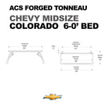 Leitner Designs ACS Forged Tonneau | 15-22 Chevrolet Colorado 6'0" Bed Bed Rack Kit - Leitner Canada