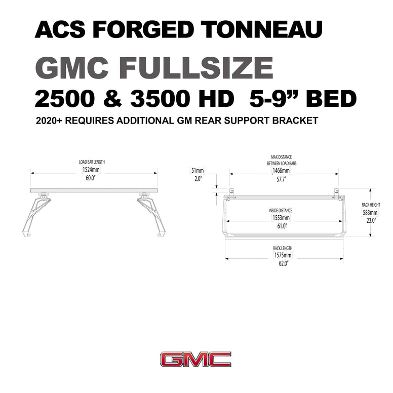 Leitner Designs ACS Forged Tonneau | 20-22 GMC Sierra 2500-3500 6'9