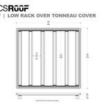 Leitner Designs ACS ROOF | Universal Platform Tonneau Bed Rack | Fullsize Trucks Bed Racks - Modula Racks