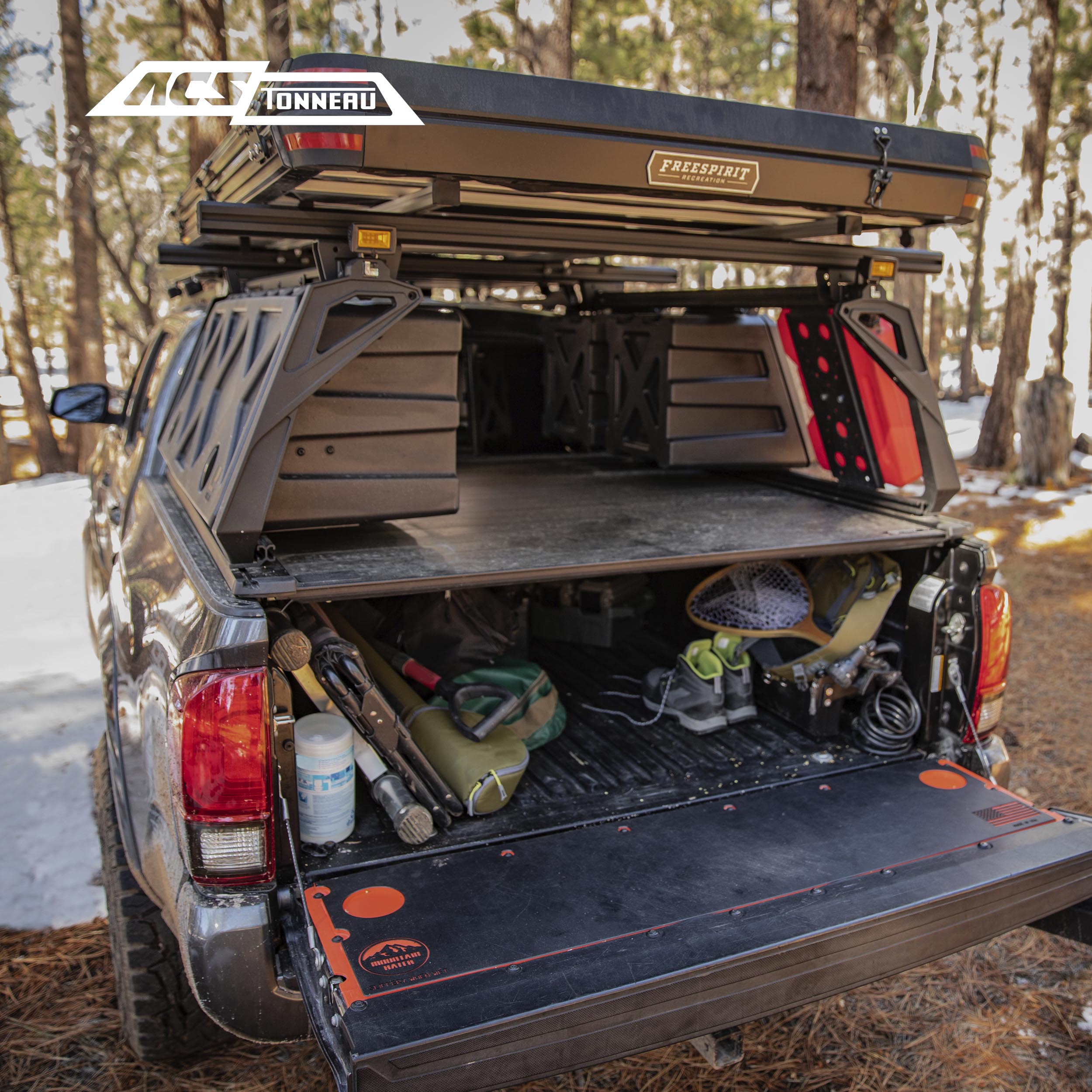 Leitner Designs ACS Forged Tonneau | 07-22 Chevrolet Silverado 1500 5'8" Bed Bed Rack - Leitner Canada