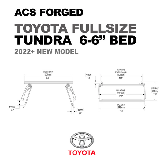 Leitner Designs ACS Forged Tonneau | 07-22 Toyota Tundra 6'6