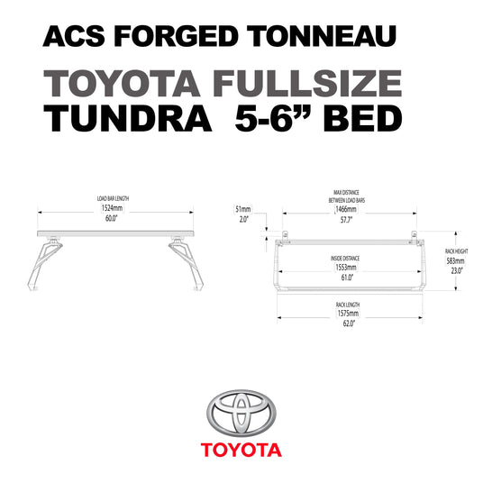 Leitner Designs ACS Forged Tonneau | 07-22 Toyota Tundra 5'6